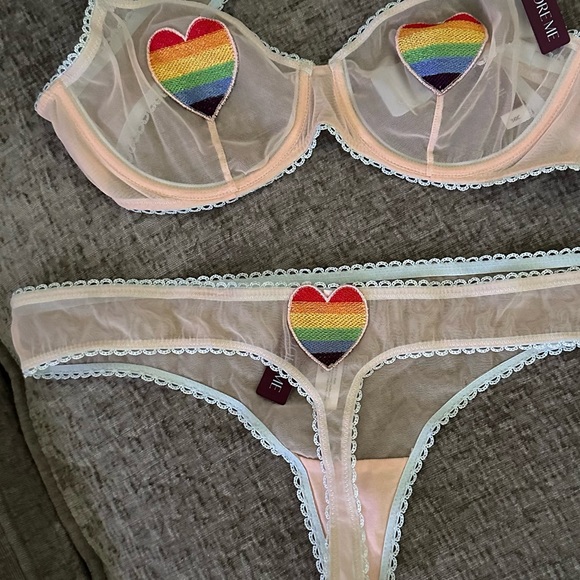 Pride Rainbow Heart Thong (SEE LISTING FOR SET) - Picture 3 of 7